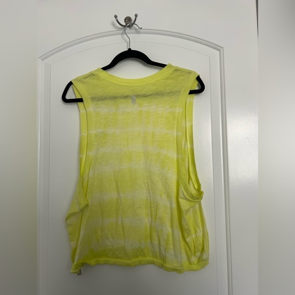 Free People Movement Tie Dye Yellow Love Tank Top size large - Picture 8 of 10